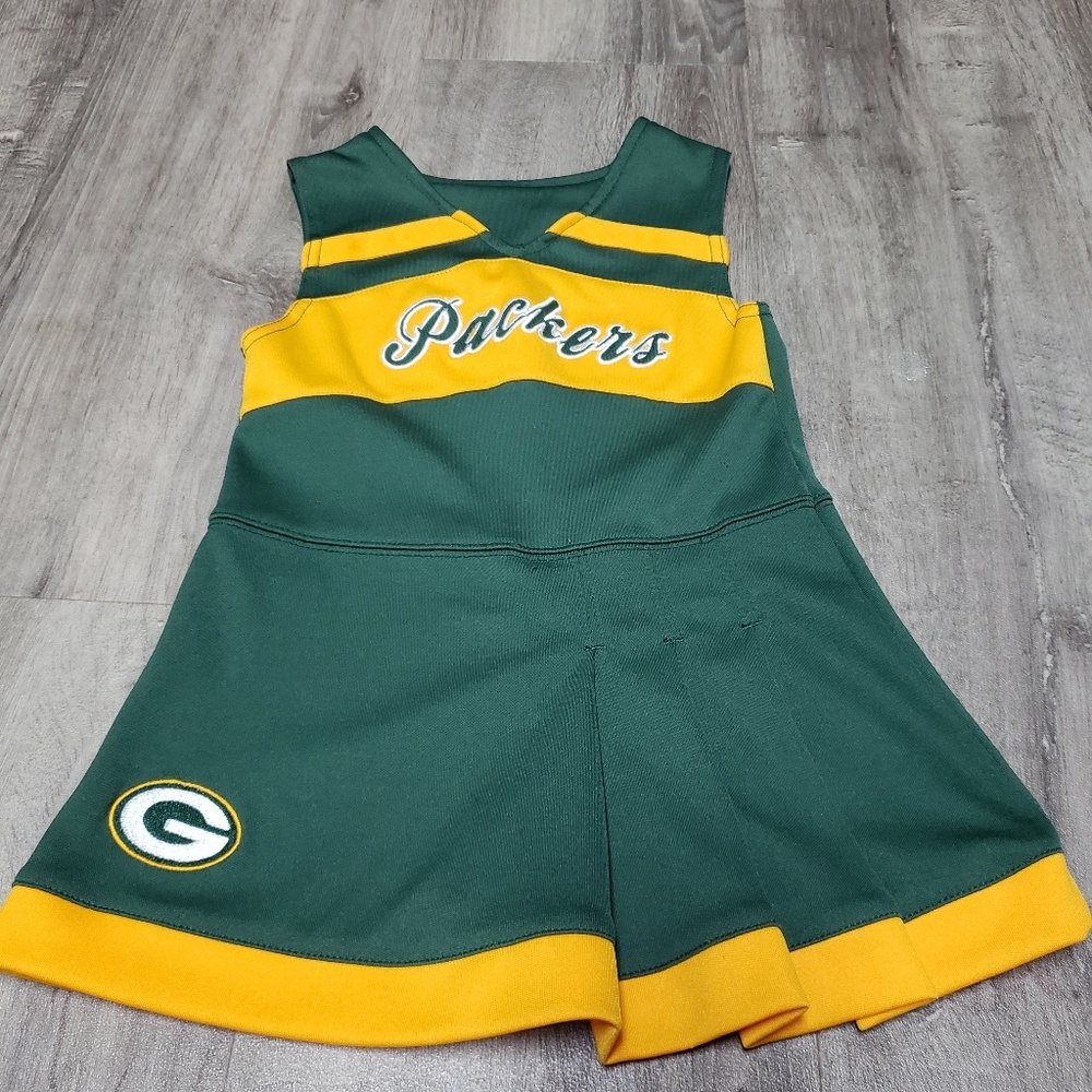 Girls 3T Green Bay Packers Cheerleader Outfit